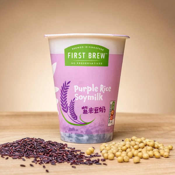First Brew Purple Rice Soymilk (380ML x 12 CUPS)