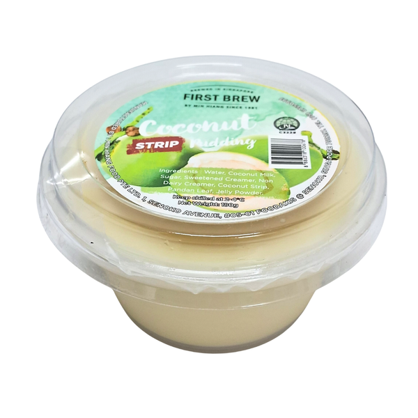 First Brew Coconut Strip Pudding