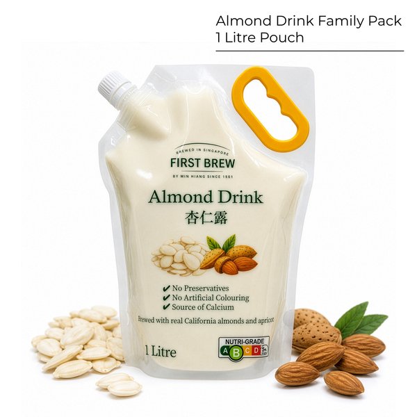 First Brew Almond Drink Family Pack 1 LITRE Pouch