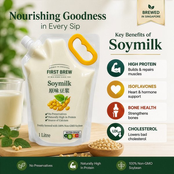 First Brew Soymilk Family Pack 1 LITRE Pouch