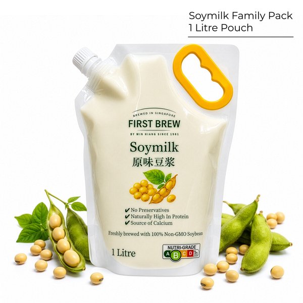 First Brew Soymilk Family Pack 1 LITRE Pouch