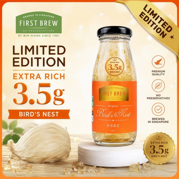 First Brew 3.5g Premium Original Bird's Nest Gift Set (6 Bottles x 200ml)